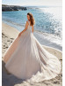 Detachable Straps Beaded Sequins Pearls Most Beautiful Wedding Dress